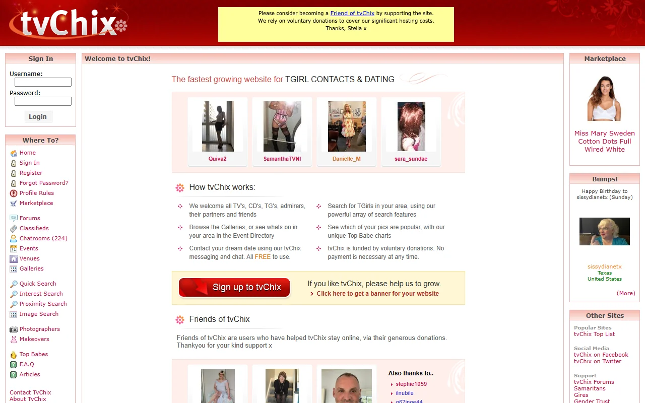 Screenshot of Tvchix